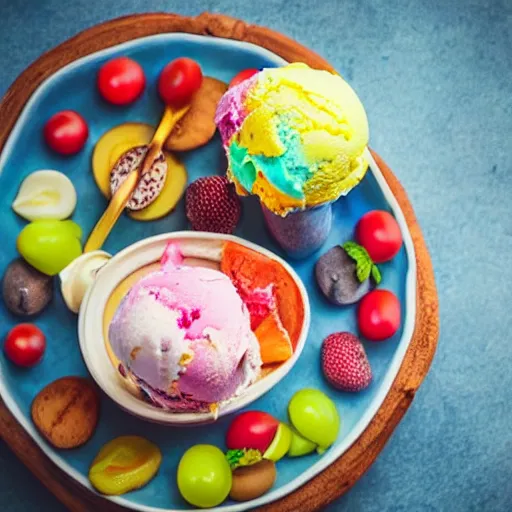 Image similar to summer ice cream colorful food photography