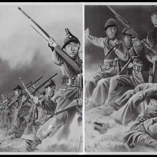 Image similar to the japanese and the chinese war photo realistic 1 9 3 9