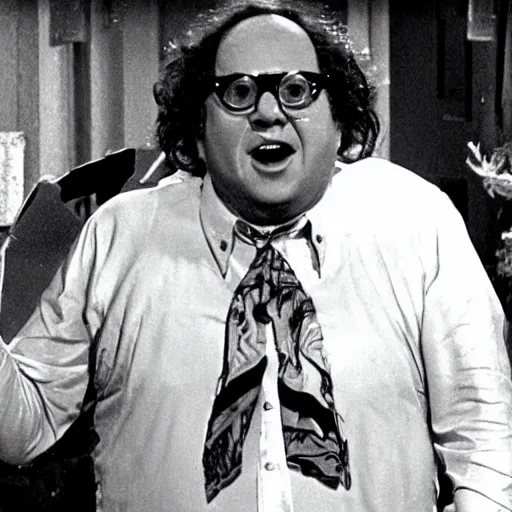 Prompt: a screenshot of Frank Reynolds appearing in Nightmare on Elm St (1973)