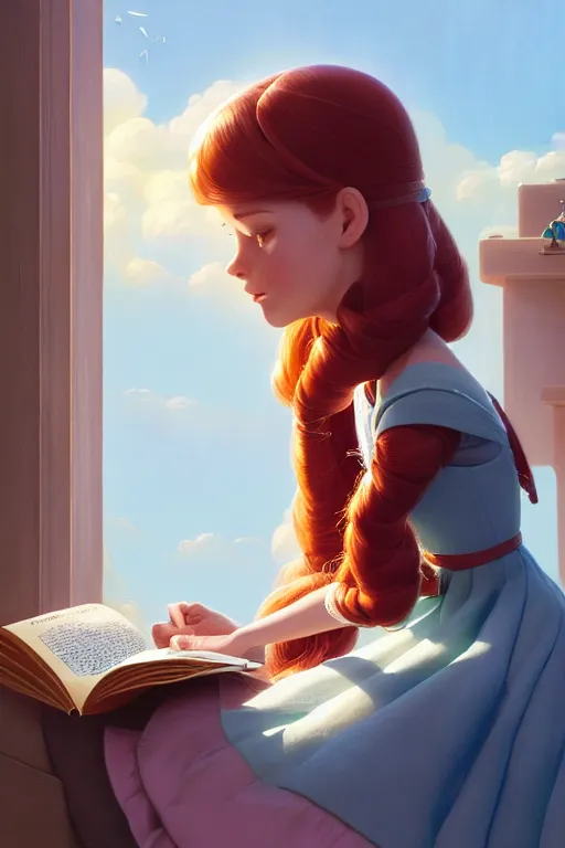 Prompt: highly detailed portrait of beautiful girl reading a book in toy story 3, detailed hands, dynamic pose, stephen bliss, unreal engine, fantasy art by greg rutkowski, loish, rhads, ferdinand knab, makoto shinkai and lois van baarle, ilya kuvshinov, rossdraws, tom bagshaw, global illumination, radiant light, detailed and intricate environment