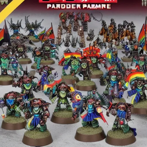 Image similar to warhammer 40k pride parade