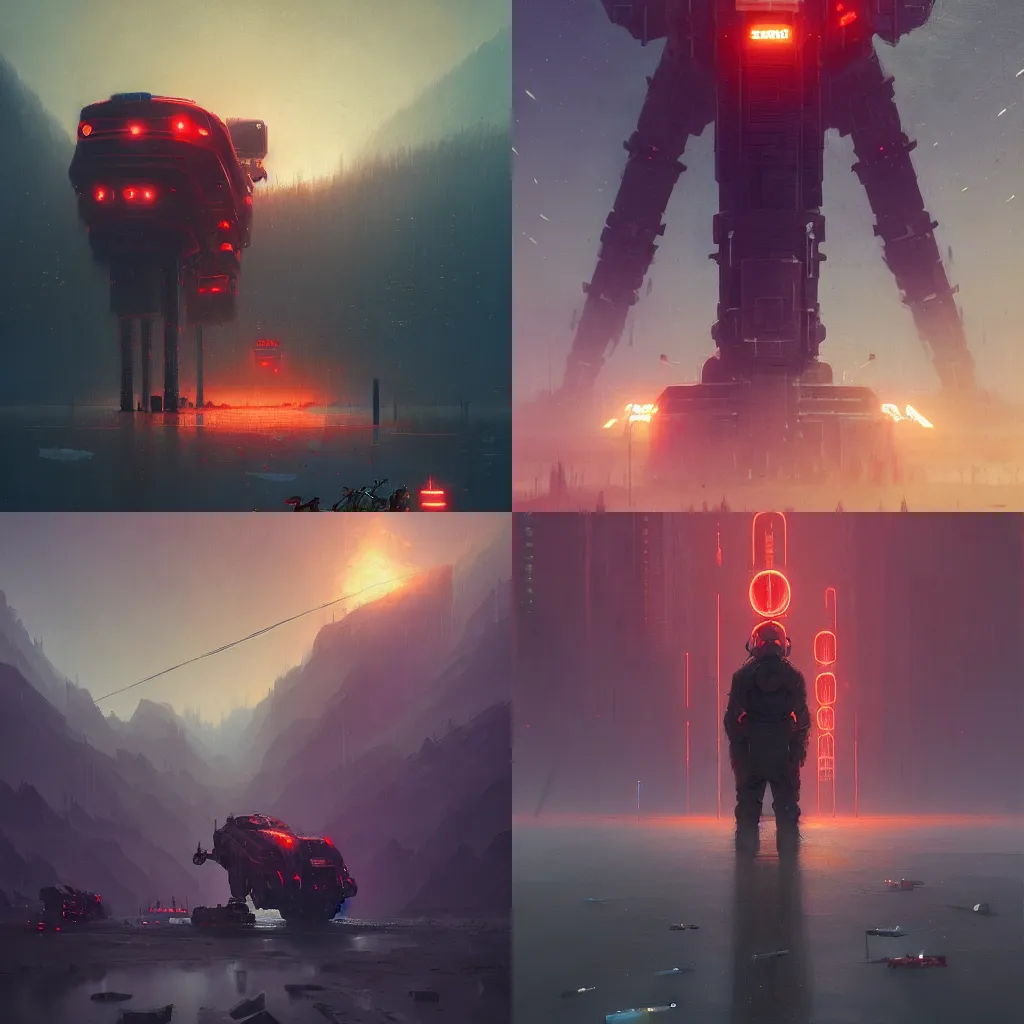 Prompt: An epic colossal tool to separate the signal from the noise, by Simon Stalenhag, by Ruan Jia, by Marc Simonetti, masterpiece, sci-fi, cinematic composition, beautiful lighting, dynamic, dramatic, sharp, trending on artstation, featured on pixiv, 8K