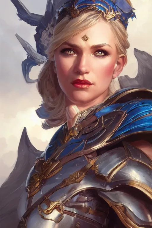 Image similar to amazon valkyrie athena, d & d, fantasy, portrait, highly detailed, headshot, digital painting, trending on artstation, concept art, sharp focus, illustration, art by artgerm and greg rutkowski and magali villeneuve