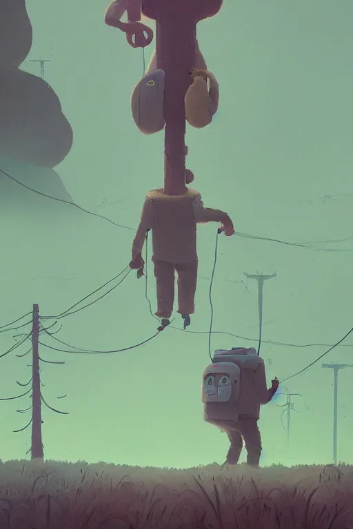 Prompt: I just wanna walk with the giants art style by Simon Stålenhag, , trending on artstation, artstationHD, artstationHQ, 4k, 8k