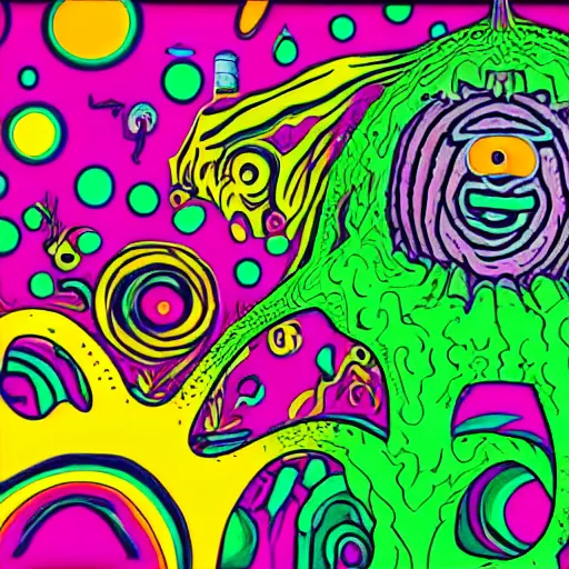 Image similar to Ween boognish, psychedelic