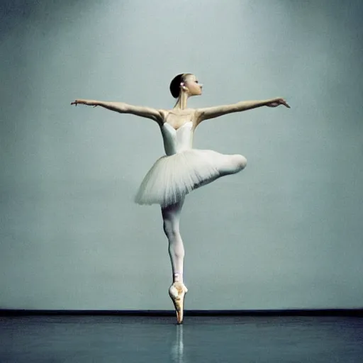 Prompt: portrait of a ballerina, cinematic light and reflections, beautiful dreamy lighting, by annie leibovitz,