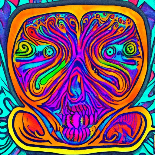 Prompt: psychedelic toast