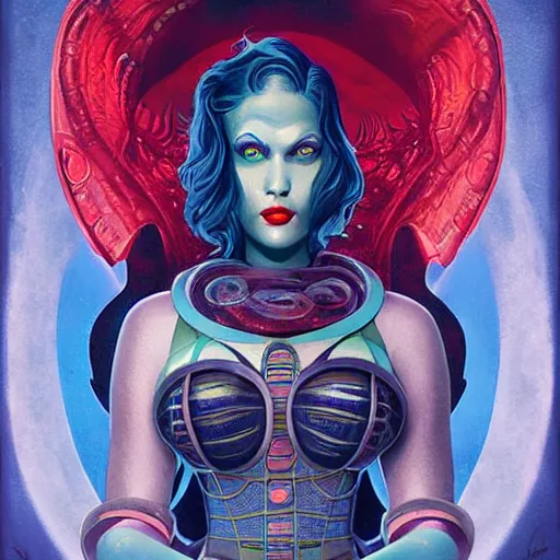 Image similar to underwater naga bioshock portrait, Pixar style, by Tristan Eaton Stanley Artgerm and Tom Bagshaw.