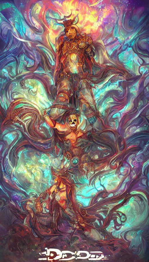 Image similar to psytrance artwork, by d & d concept artists