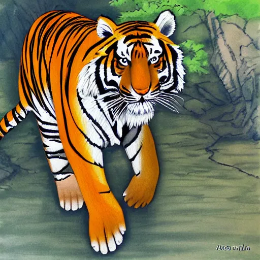 Image similar to [ tiger ] by akira yoshizawa