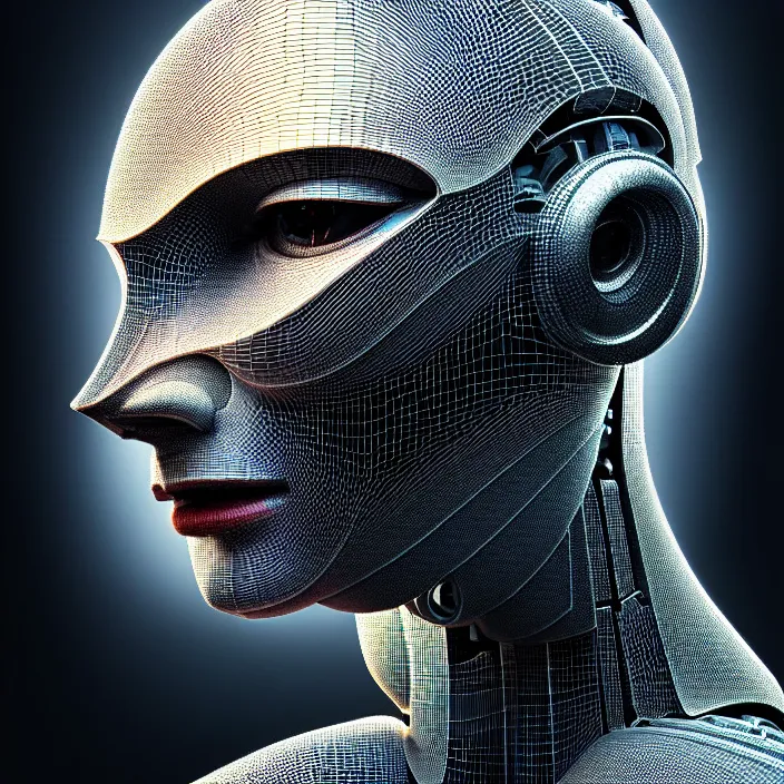 Image similar to hyperrealistic mixed media portrait of a Robot of Roland Busch forward angle, stunning 3d render inspired art by P. Craig Russell and Barry Windsor-Smith + perfect facial symmetry + dim volumetric lighting, 8k octane beautifully detailed render, post-processing, extremely hyperdetailed, intricate futuristic mechanic parts, epic composition, grim yet sparkling atmosphere, cinematic lighting + masterpiece, trending on artstation