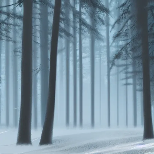 Image similar to dark forest by ilya kuvshinov, zemyata hd 8k