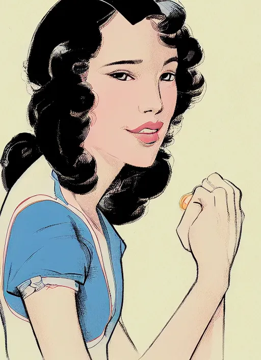 Image similar to a portrait of a pretty young lady by cliff chiang