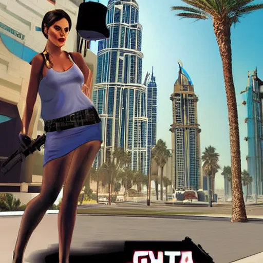 Image similar to gta : dubai by mark brooks