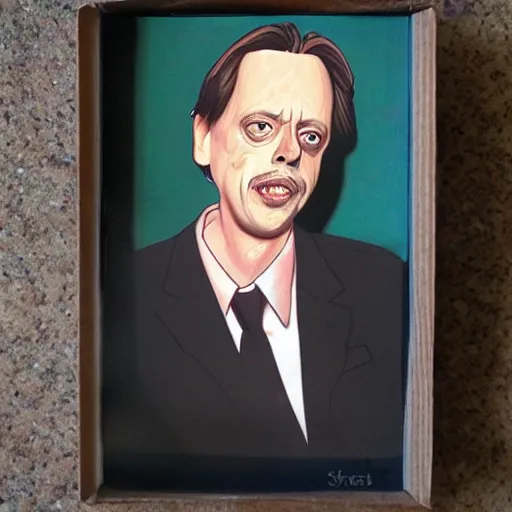 Image similar to steve buscemi made of gouda cheese