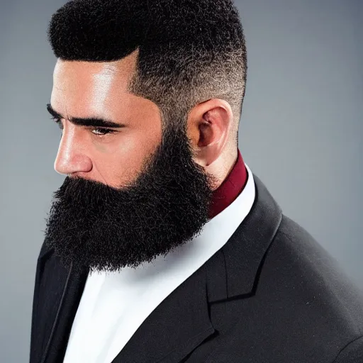 short man with beard and flat top as hitman | Stable Diffusion | OpenArt