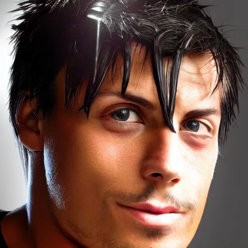 Image similar to zyzz closeup