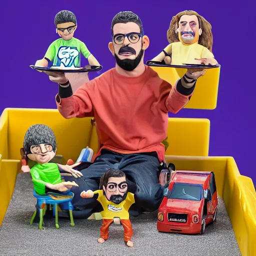 Prompt: ricky berwick action figure playset