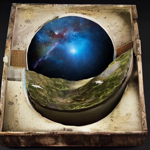 Prompt: diorama of the universe