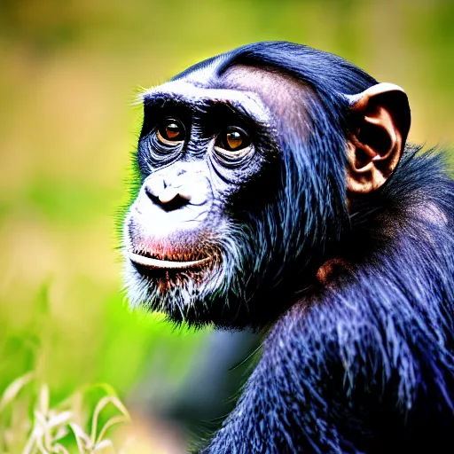 Prompt: a cat - chimpanzee - hybrid, animal photography