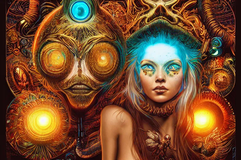 Image similar to raver by artgerm, steve argyle, ernst haeckel, david a. hardy, oyama kojima, phil koch, annie leibovitz, benoit mandelbrot, dan mumford, bruce pennington, mimmo rotella