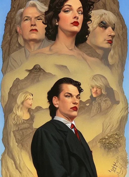 Prompt: twin peaks poster art, portrait of talyor swift by michael whelan, rossetti bouguereau, robert mcginnis, leyendecker