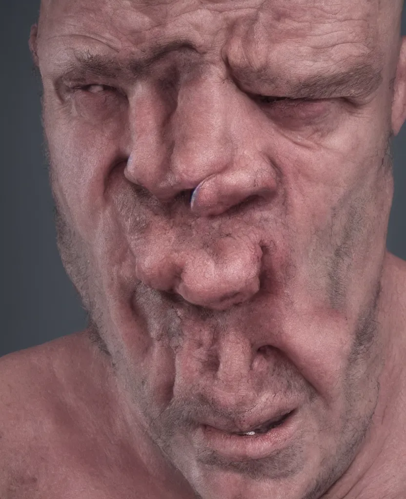 Image similar to photo of an ugly man, 8 k