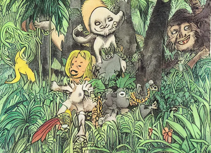 Image similar to jungle by maurice sendak