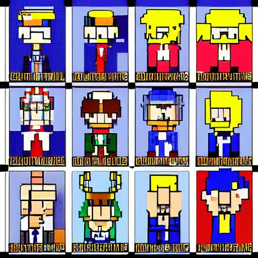 Image similar to trump as 1 6 - bit nintendo character - s 1 5 0