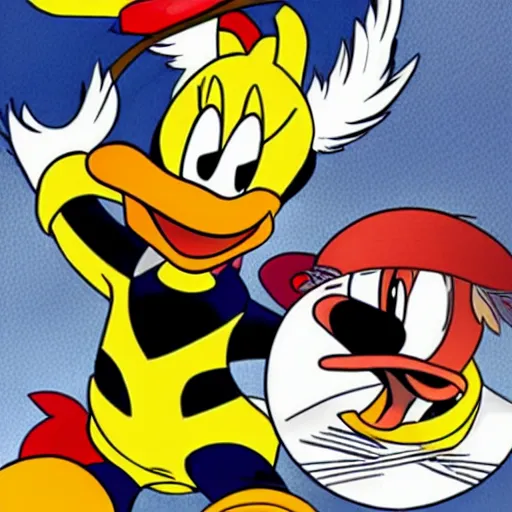 Prompt: Donald Duck as Hawkeye