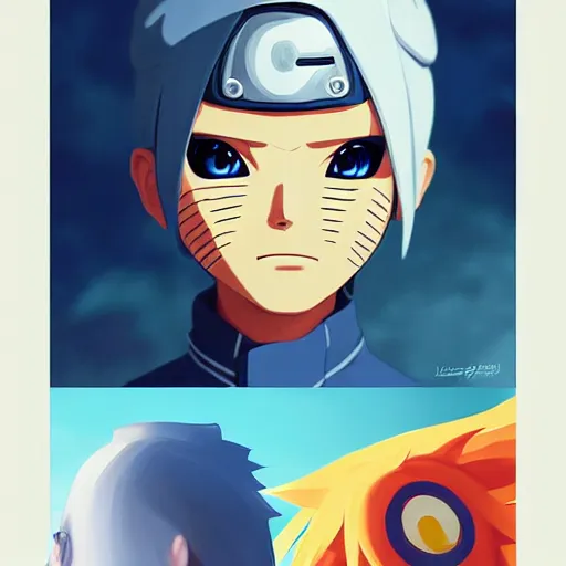 Image similar to face icon stylized minimalist naruto, loftis, cory behance hd by jesper ejsing, by rhads, makoto shinkai and lois van baarle, ilya kuvshinov, rossdraws global illumination