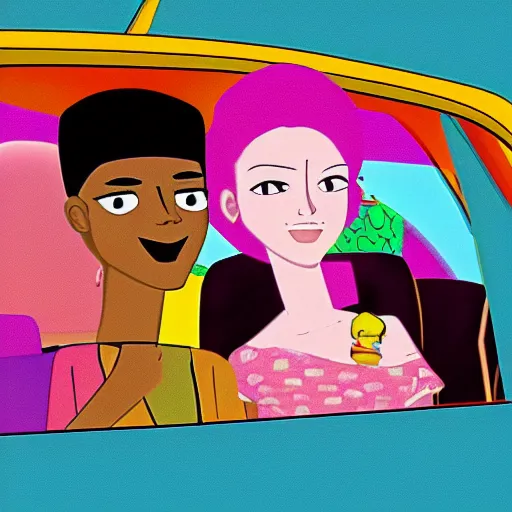 Image similar to still from 6 teen television show