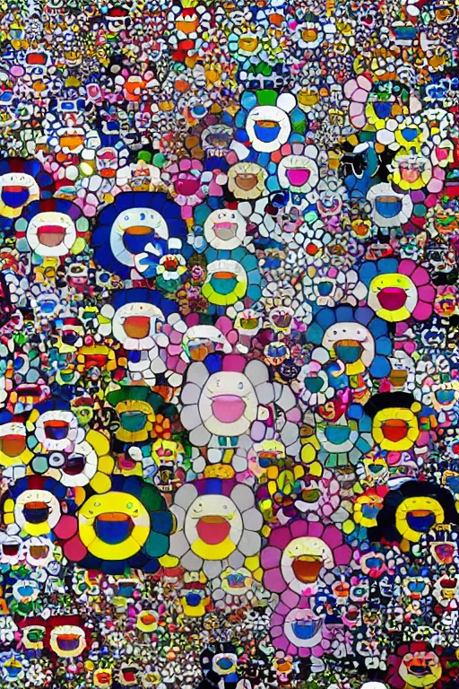 Image similar to artwork by Takashi Murakami