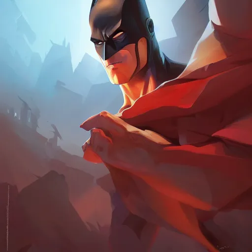 Image similar to hero world batman, behance hd by jesper ejsing, by rhads, makoto shinkai and lois van baarle, ilya kuvshinov, rossdraws global illumination