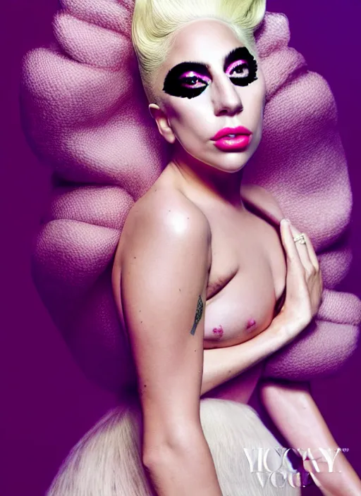 Image similar to lady gaga vogue photoshoot by nick knight editorial studio lighting Highly realistic. High resolution. Highly detailed. Dramatic. 8k.4k.