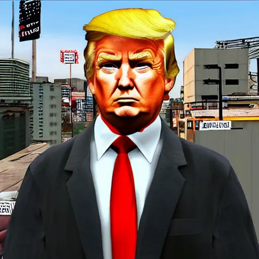 Prompt: Donald Trump as a playable character in GTA 4