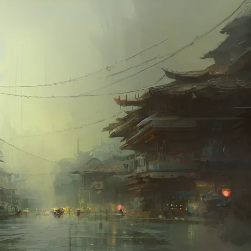 Prompt: Concept art, Hong Kong, 8k, james gurney, greg rutkowski, john howe, artstation