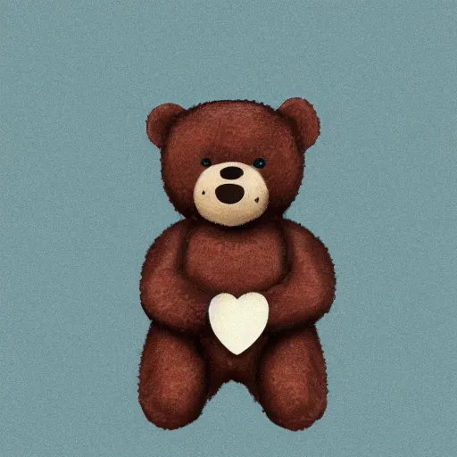 Image similar to teddy bear throwing up, photorealistic