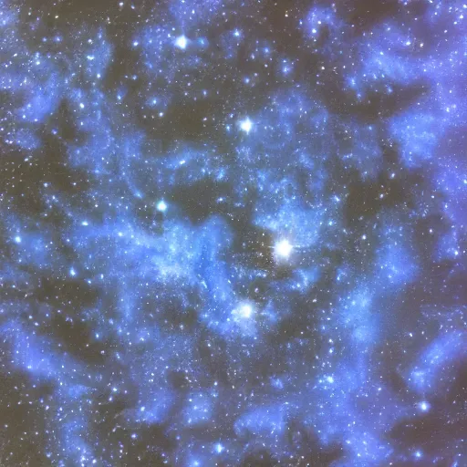 Image similar to blue dark space