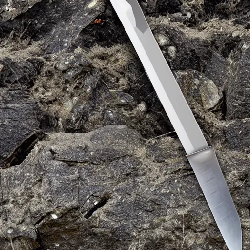 Prompt: a sword stuck in a rock