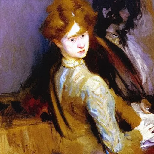Prompt: when John Singer Sargent paints a portrait of Rembrandt