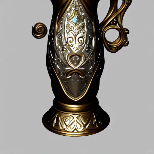 Prompt: a shiney metalic intricate detailed magical stein, concept art by blizzard entertainment, featured on polycount, art nouveau, polycount, artstation hq, artstation hd