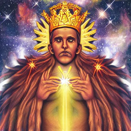 Image similar to cosmic king god