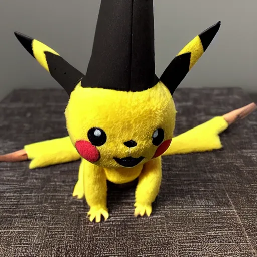 Prompt: a pikachu skeleton