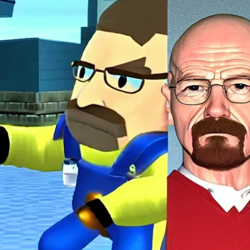 Image similar to Walter White in Super Smash Bros