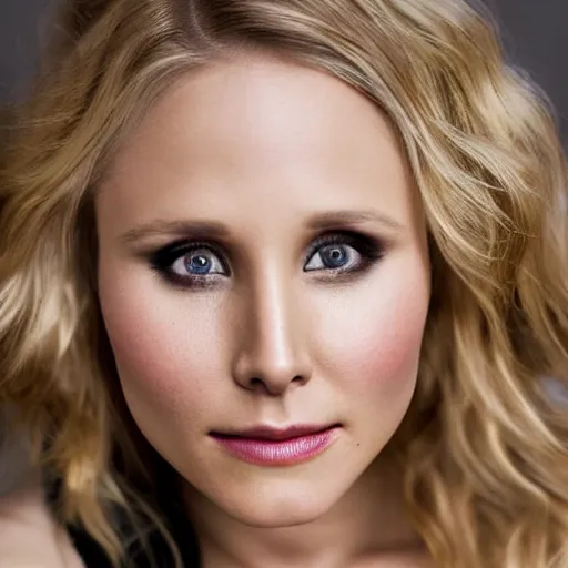 Prompt: beautiful highly detailed portrait photograph of kristen bell, 35mm, sigma f/1.4