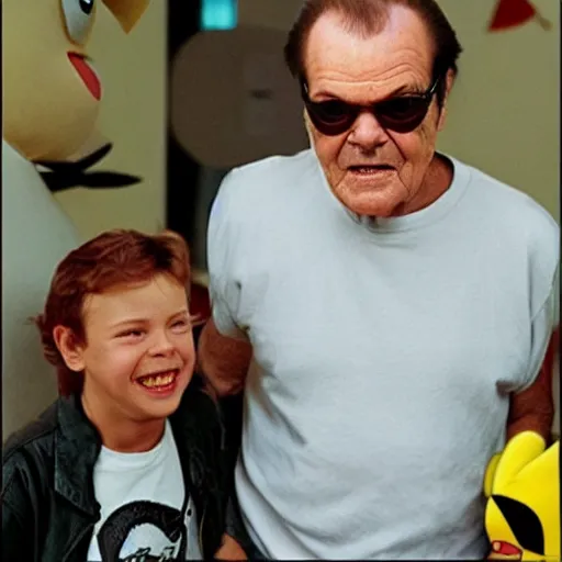 Image similar to Jack Nicholson plays Pikachu Terminator