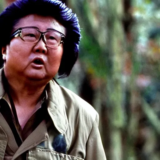 Image similar to a still of Kim Jong-il as John Rambo in Rambo First blood