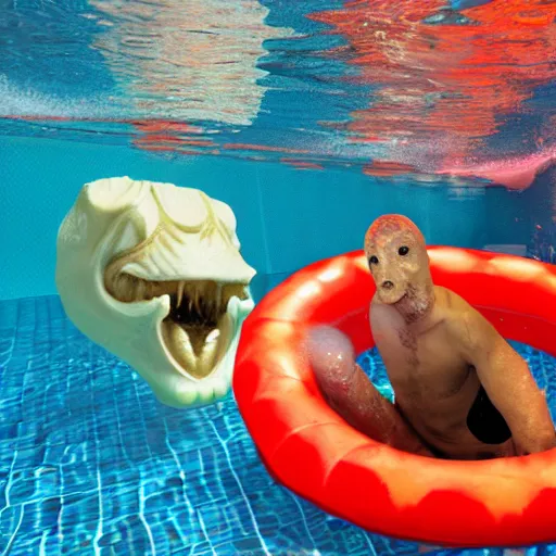 Prompt: creature in a pool