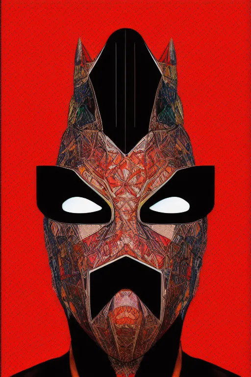 Image similar to random masked guy with blouse, pop art, aesthetic art, 8 k, asymmetrical, high details, digital painting, concept art, smooth, beautiful, full body perfect, sharp focus, illustration, intricate, art by arstation and mimmo rottela, pixels art by paul robertson